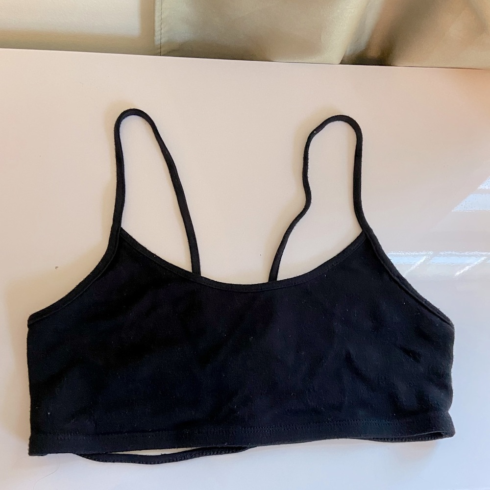 Strappy Black Tank Top